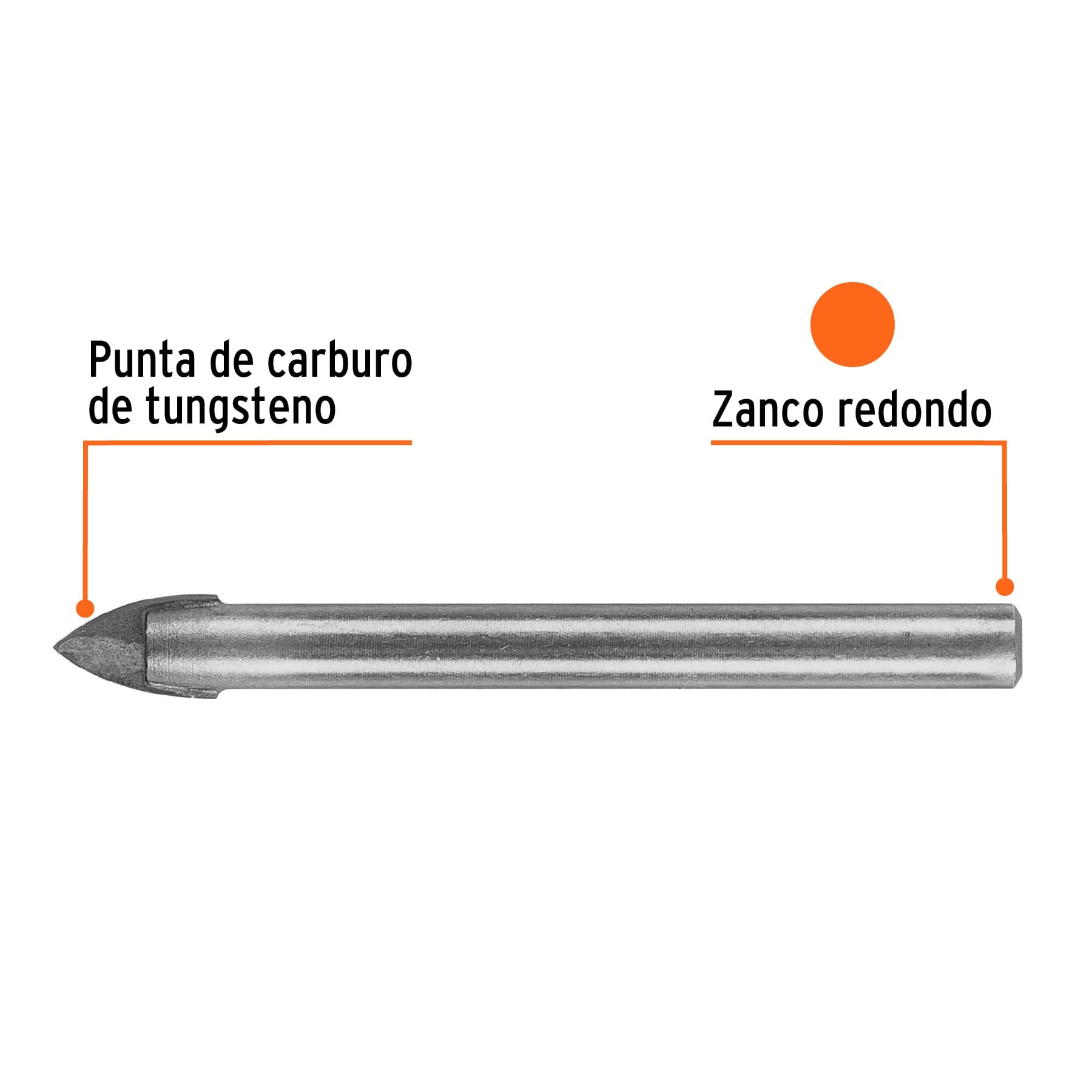 BROCA PARA VIDRIO Y AZULEJO DE 3/8", TRUPER 11704