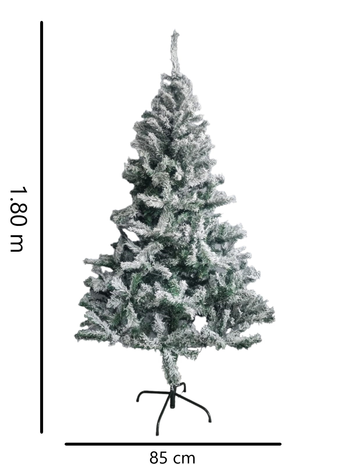 Arbol Navidad Nevado Pino Navideño 1.80 M 620 Ramas