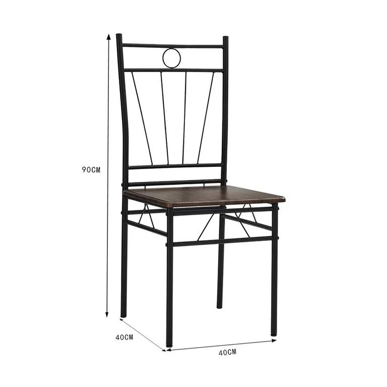 Comedor para 4 Personas estilo Industrial Chocolate