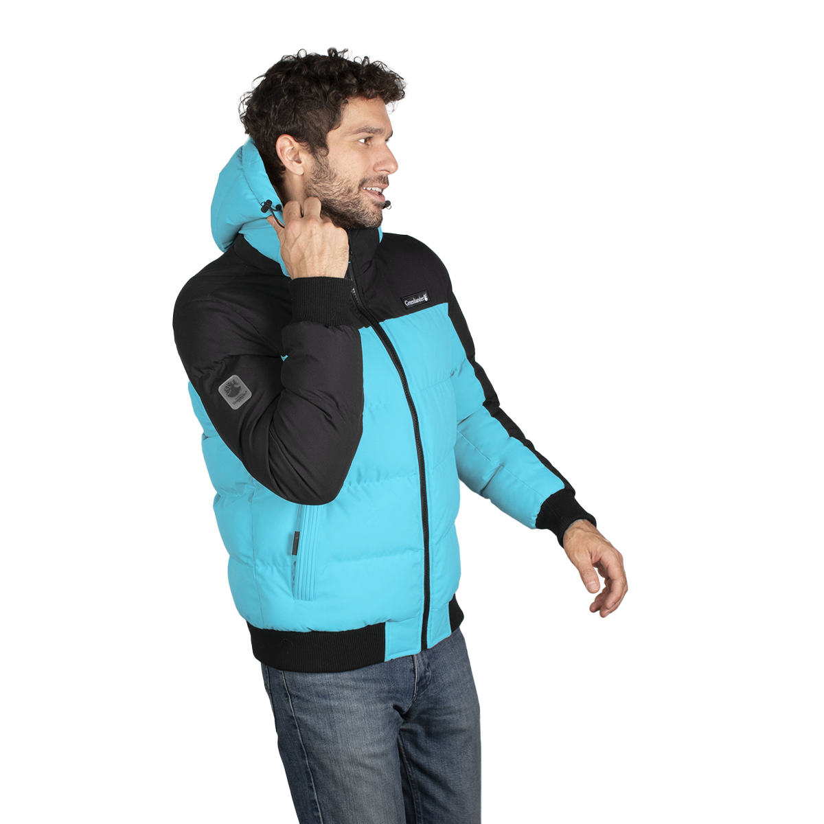Chamarra Hombre Greenlander Capitonada Gorro Desmontable Pol8563