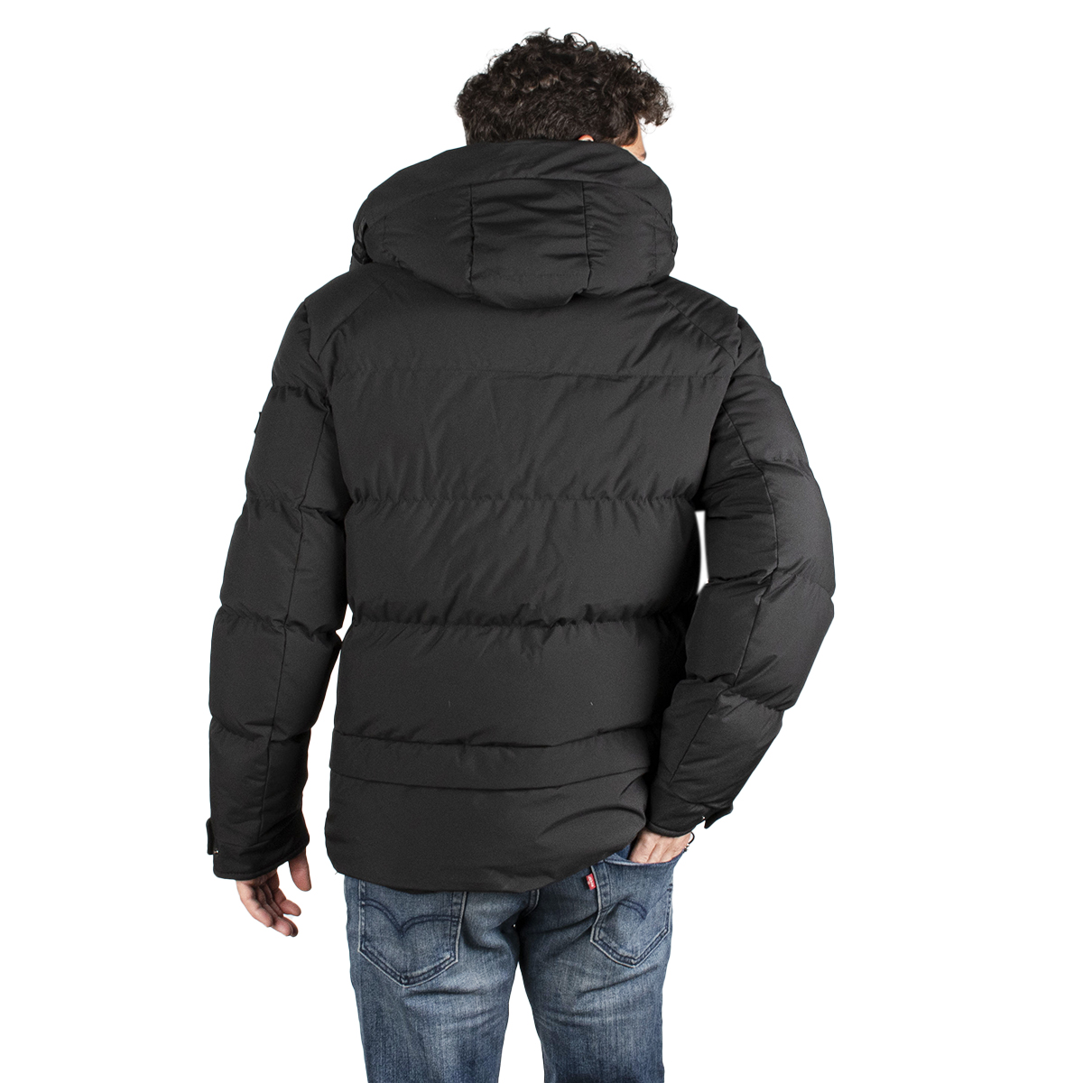 Chamarra Hombre Greenlander Capitonada  Gorro Ajustable Pol8903