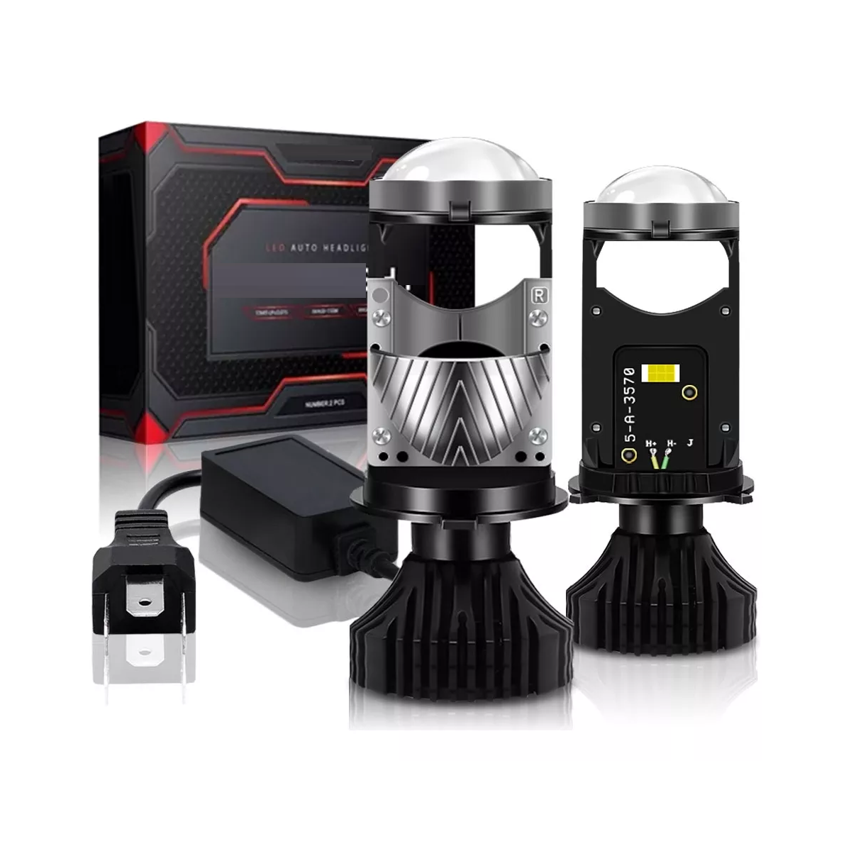 Proyector Alto Y Bajo De La Lupa De Los Focos Led H4