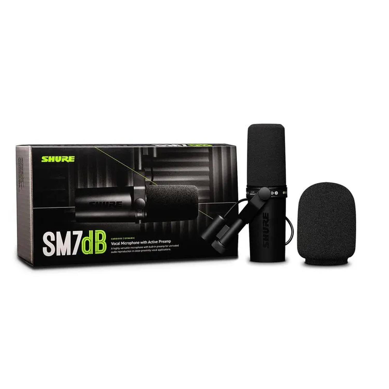 Shure Sm7db Micrófono Dinamico con Preamplificado Activo.