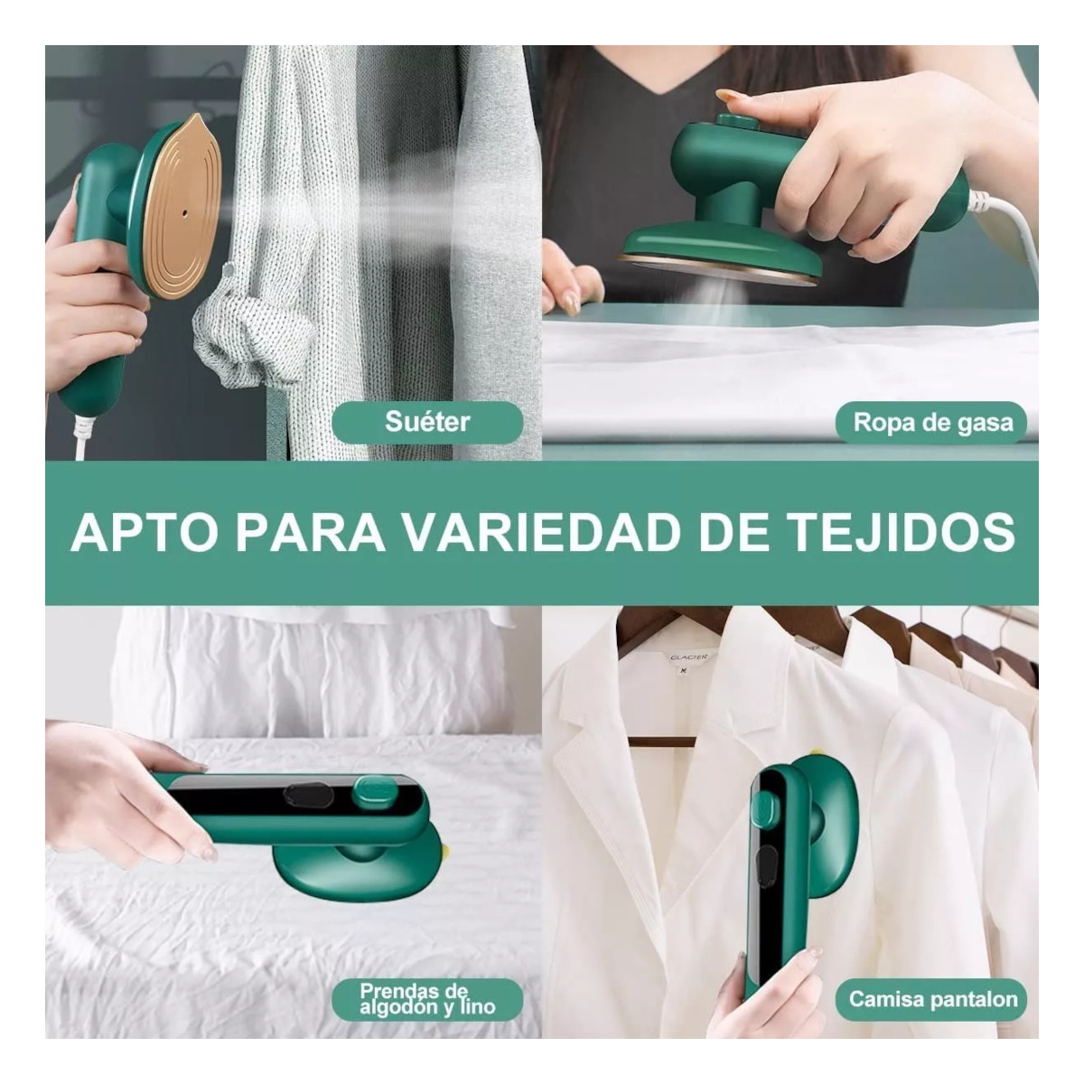 Mini Plancha de Vapor Portátil para Ropa de Viaje, 110v