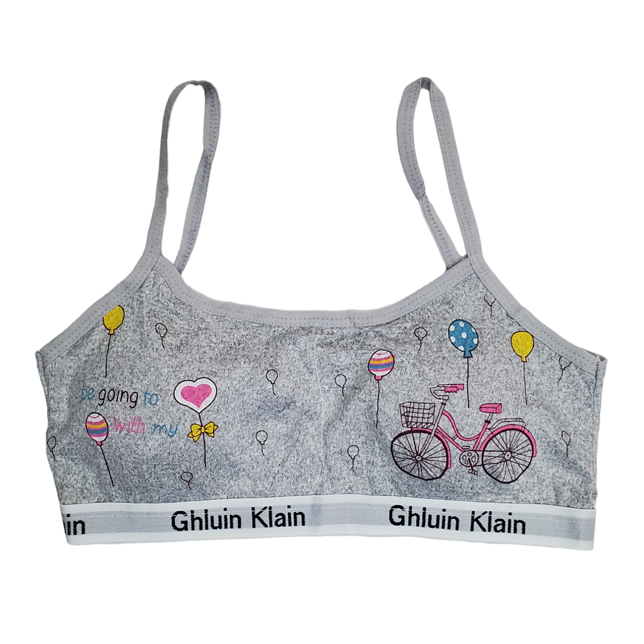 Corpiño Top Tirante Delgado Estampado Para Niña 6pz.