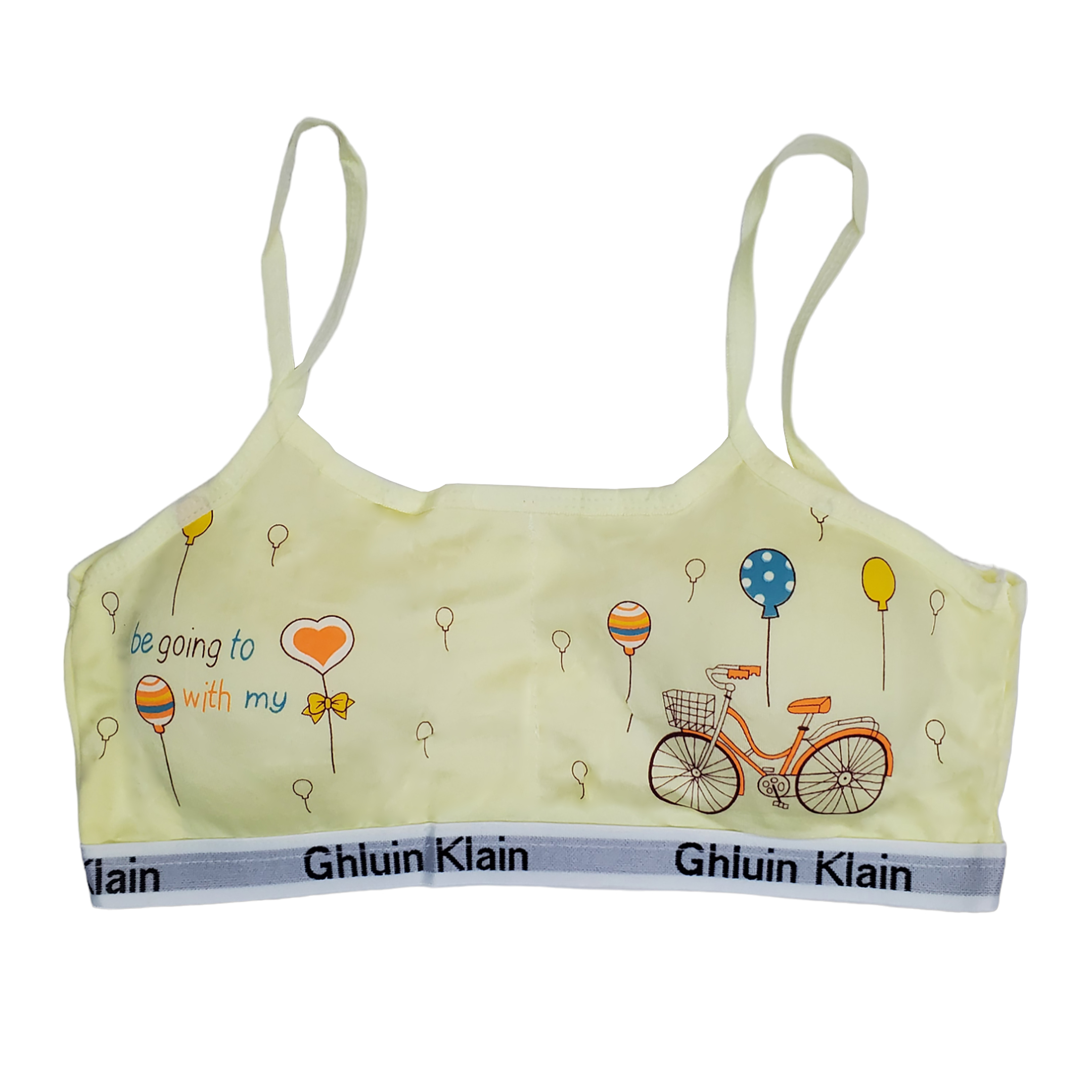 Corpiño Top Tirante Delgado Estampado Para Niña 6pz.