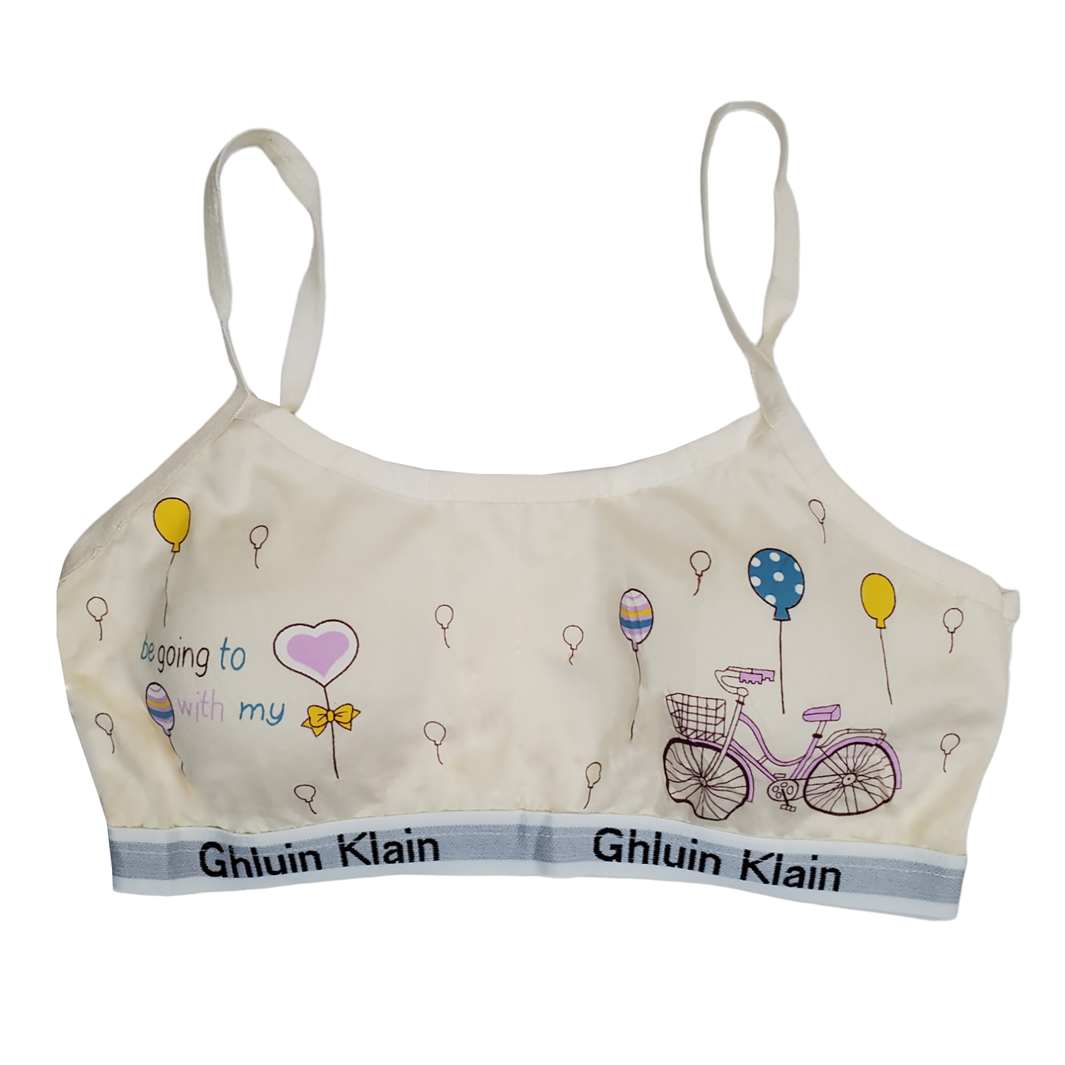 Corpiño Top Tirante Delgado Estampado Para Niña 6pz.