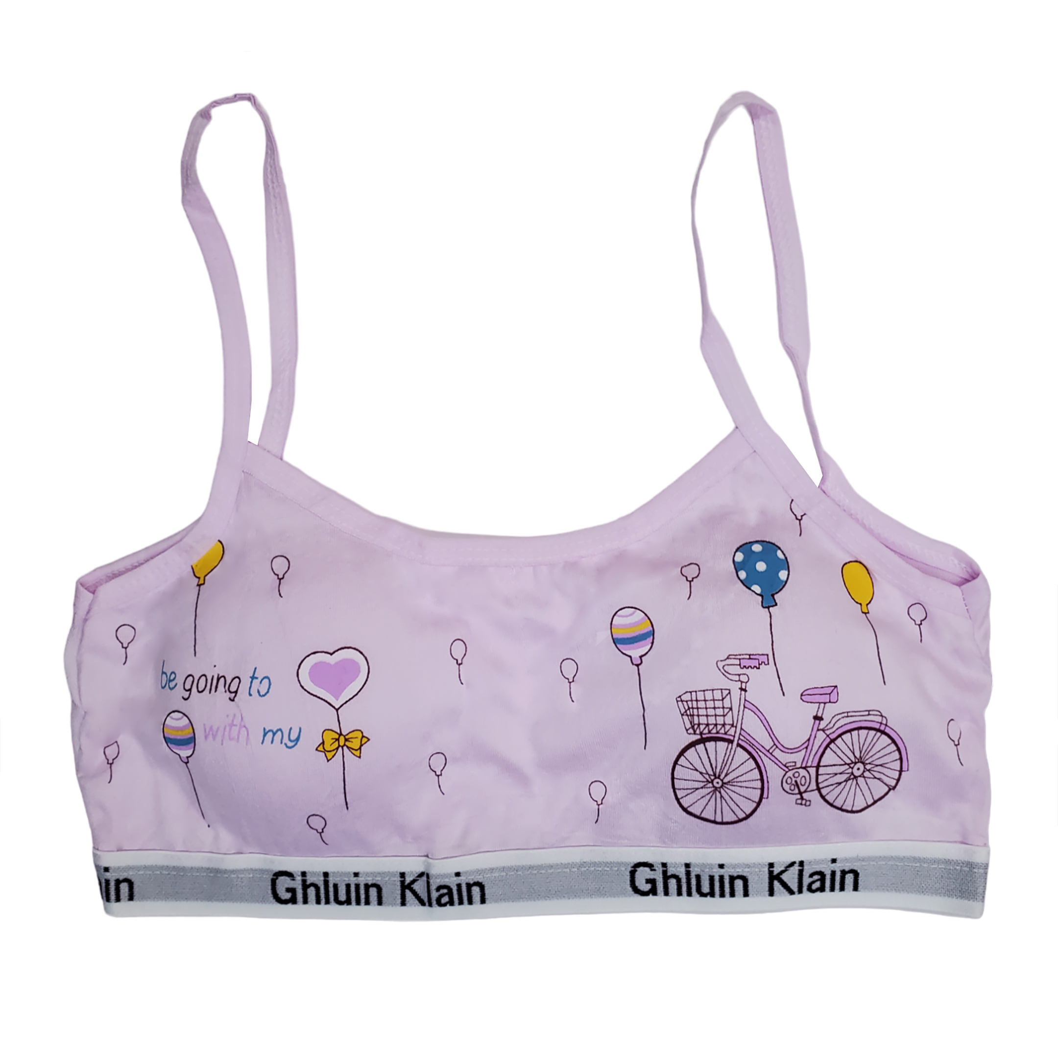 Corpiño Top Tirante Delgado Estampado Para Niña 6pz.