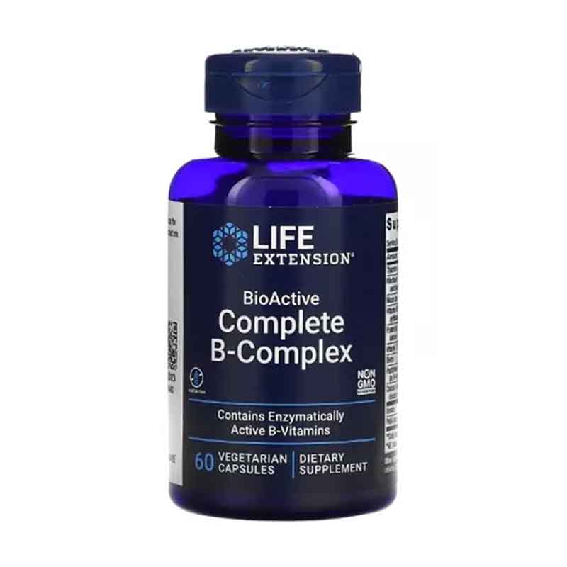 Complejo B Bioactivo Completo Life Extension Vitamina B 60 capsulas 