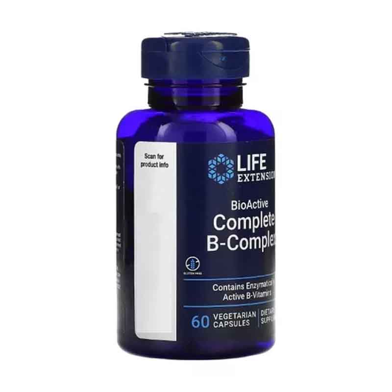Complejo B Bioactivo Completo Life Extension Vitamina B 60 capsulas 
