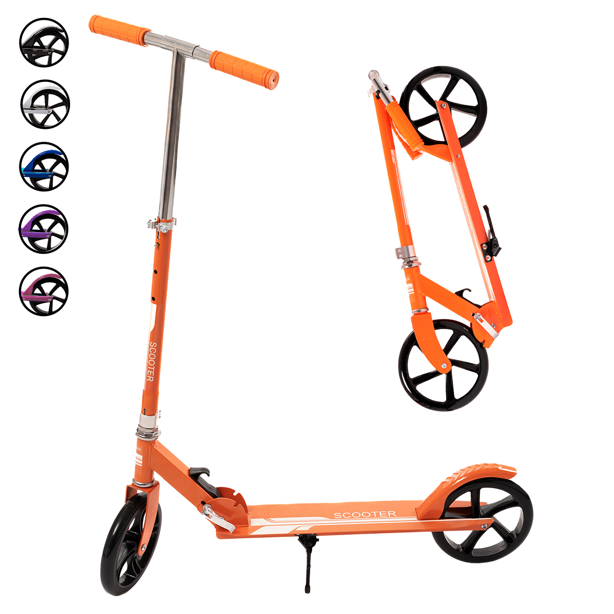 Patinete para niños Deluxe Free Style Scooter - Naranja