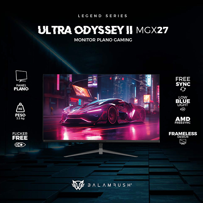 Monitor Plano de 27, Ultra Odyssey MTX27G, 165Hz + 1ms