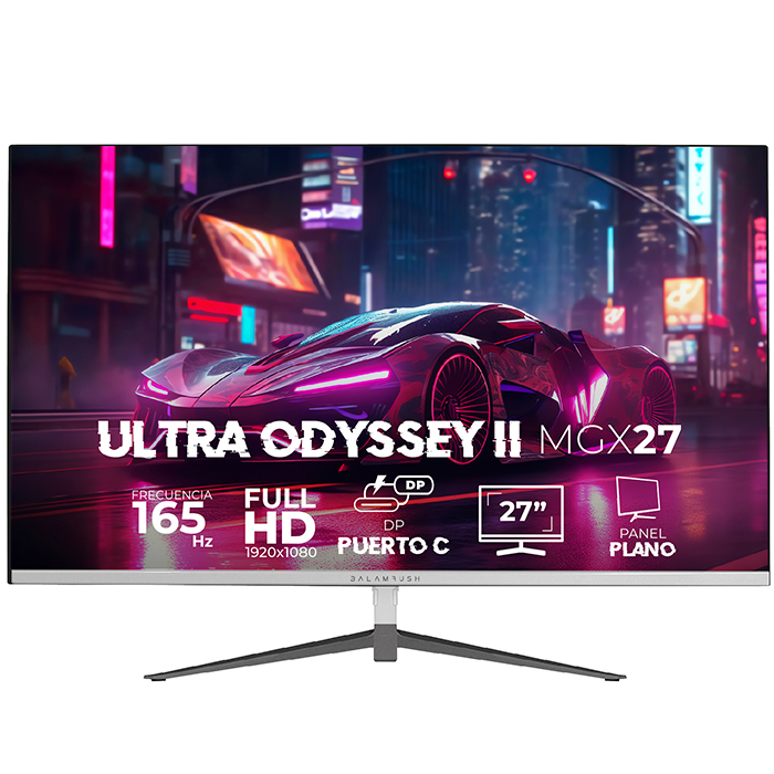 Monitor Gamer 27 BALAM RUSH ULTRA ODYSSEY II MGX27 1ms 165Hz FHD VA LED USB-C Blanco BR-938303 
