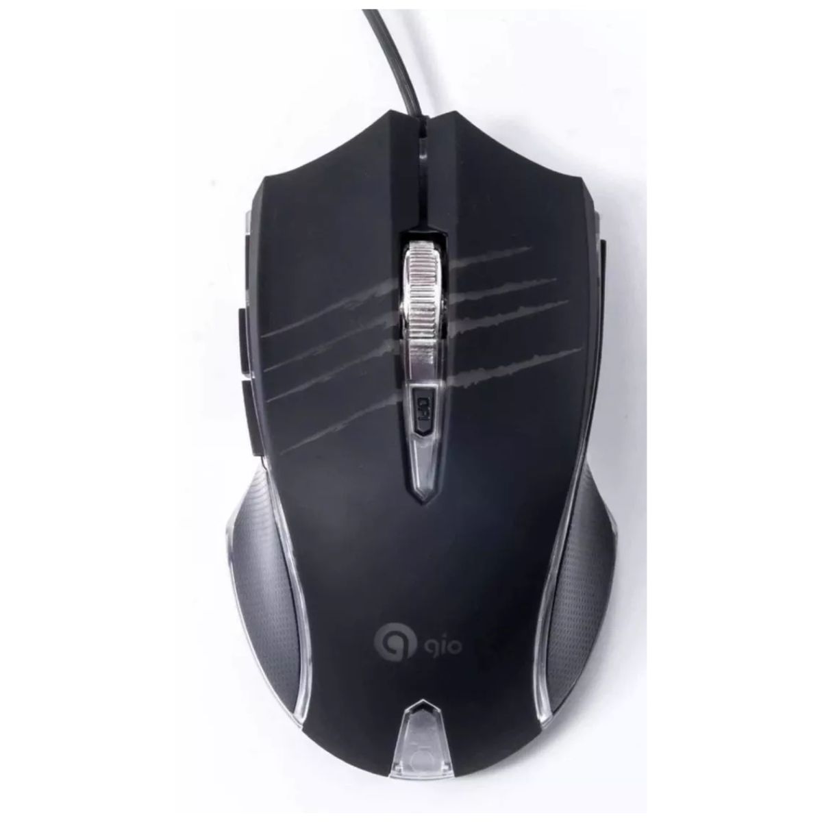 Mouse De Juego Gio Alámbrico Led G Series 3600dpi 6 Botones Negro