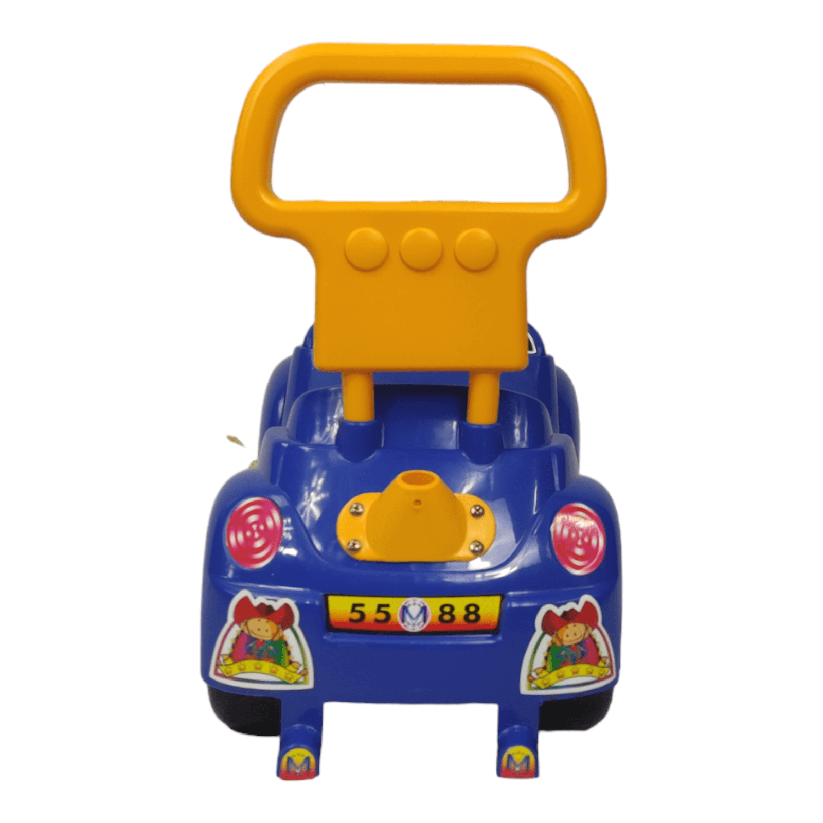 Coche Montable Correpasillos Deportivo con Respaldo y Claxon - Azul.
