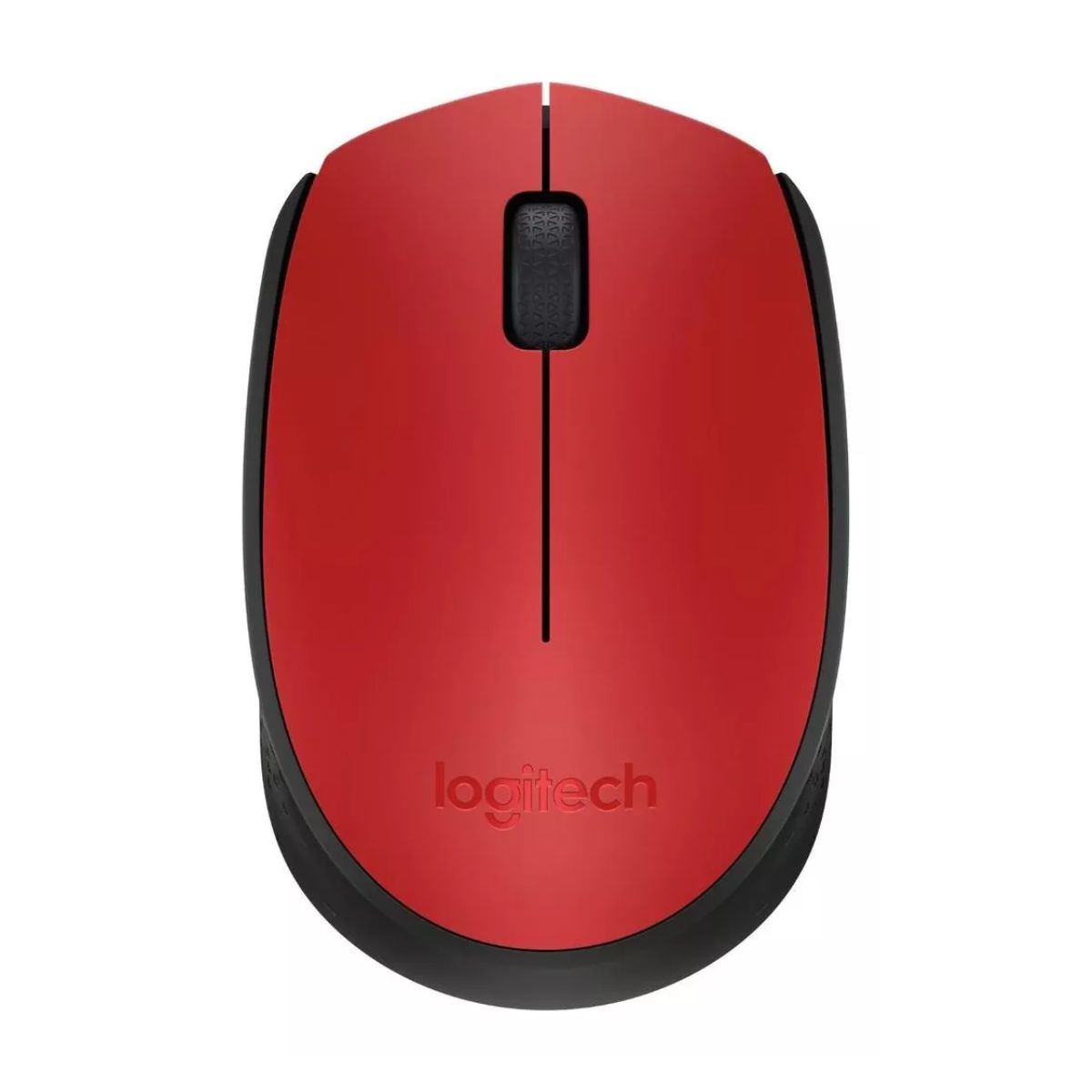 Mouse inalámbrico M170 rojo y negro