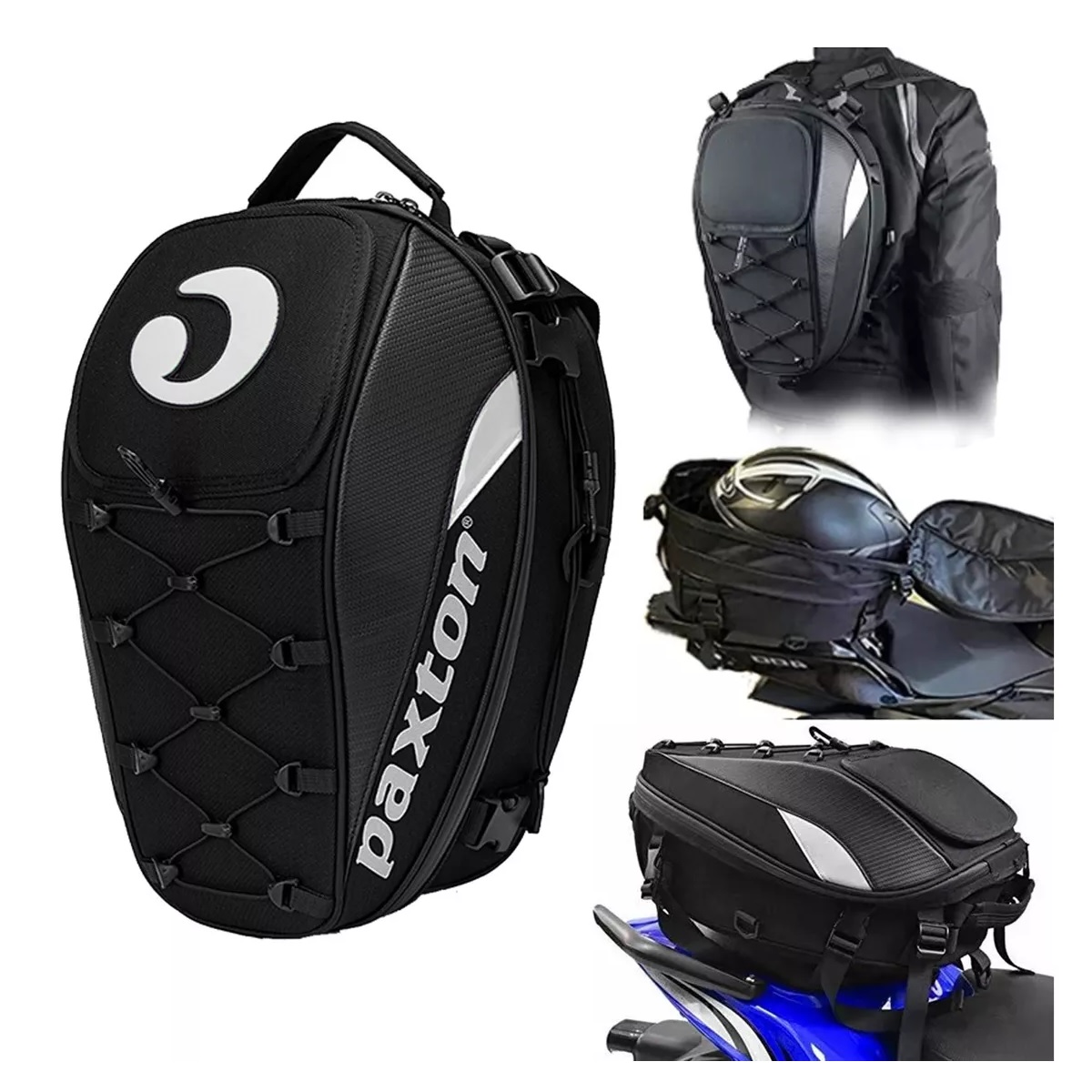 Alforjas Motocicleta De Asiento Trasero Mochila Impermeable