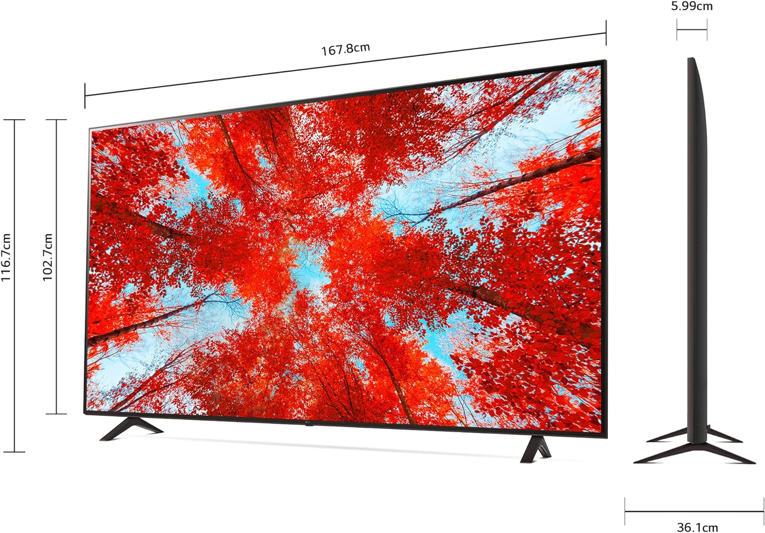 Lg Pantalla UHD TV ai thinq 75" 4k Smart tv 75uq9050psc