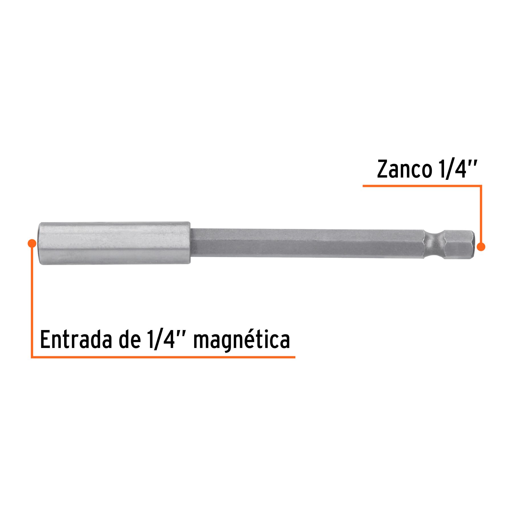 Adaptador de 75 mm magnético para puntas, Expert, Puntas Para Desarmador,  11873