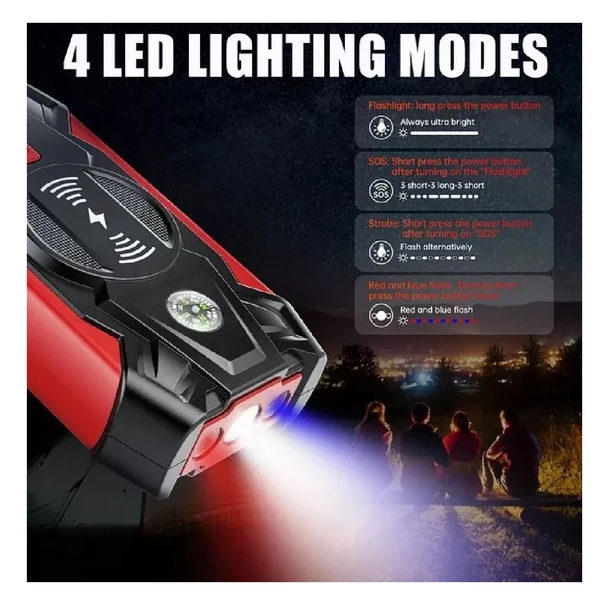 Arrancador De Batería De Auto Portátil 1500a 39800 Mah