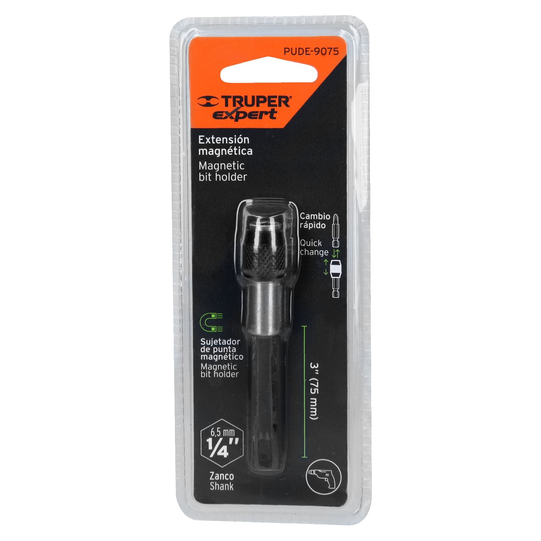 ADAPTADOR ARTICULADO DE 90 MM MAGNÉTICO PARA PUNTAS, TRUPER EXPERT 11875