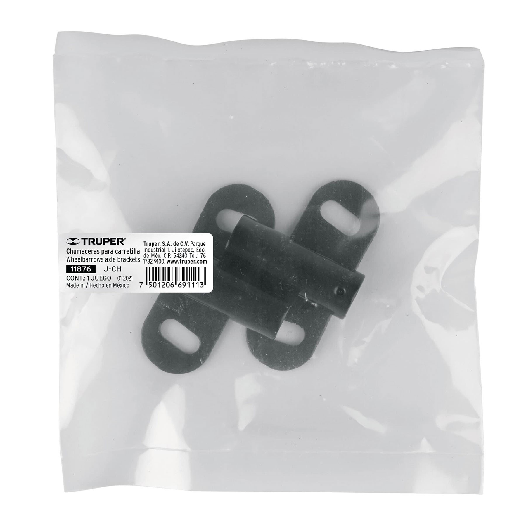 JUEGO 2 CHUMACERAS P/CARRETILLAS DE 1 LLANTA TRUPER Y PRETUL 11876