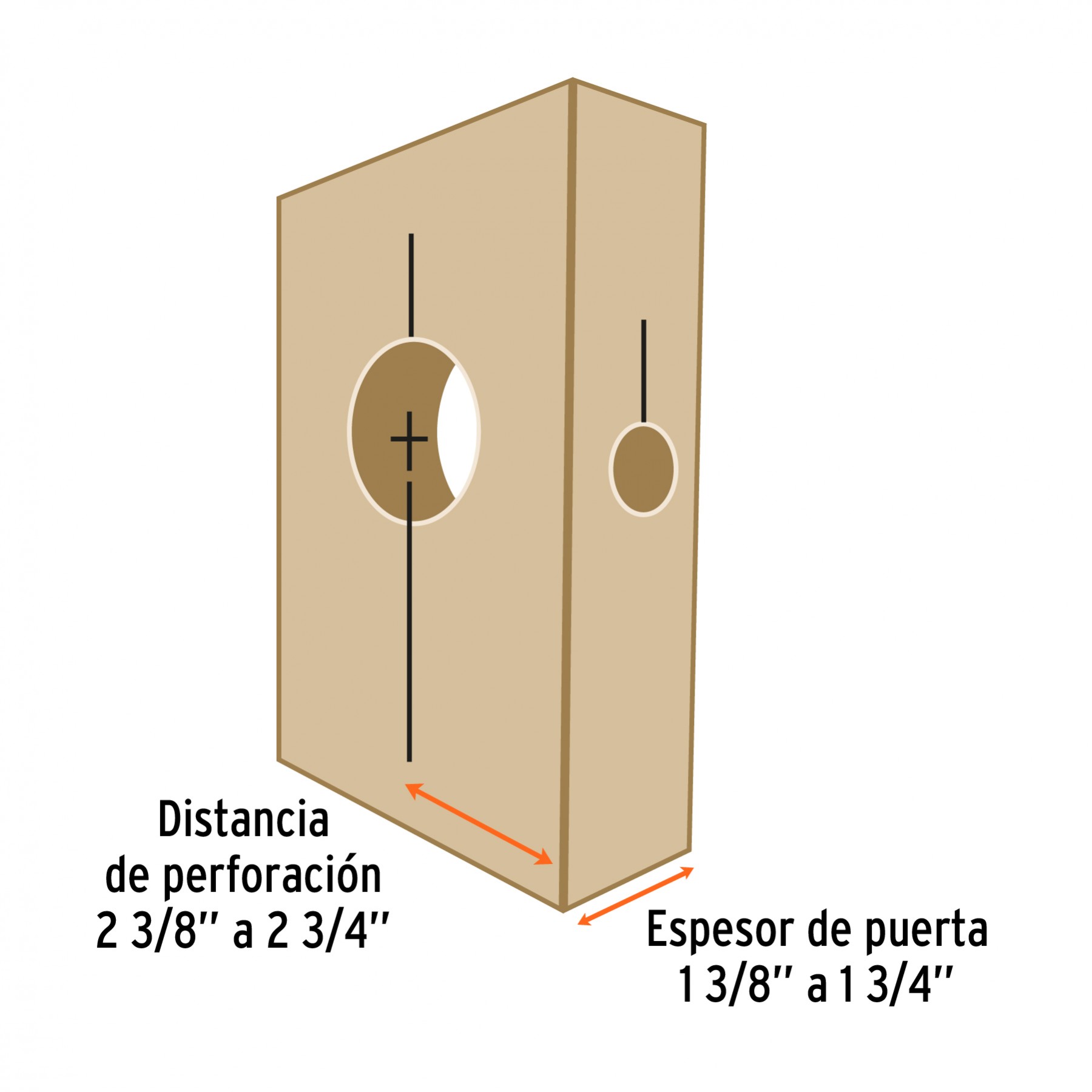 JUEGO DE 4 PIEZAS PARA INSTALAR CERRADURAS, TRUPER EXPERT 11877