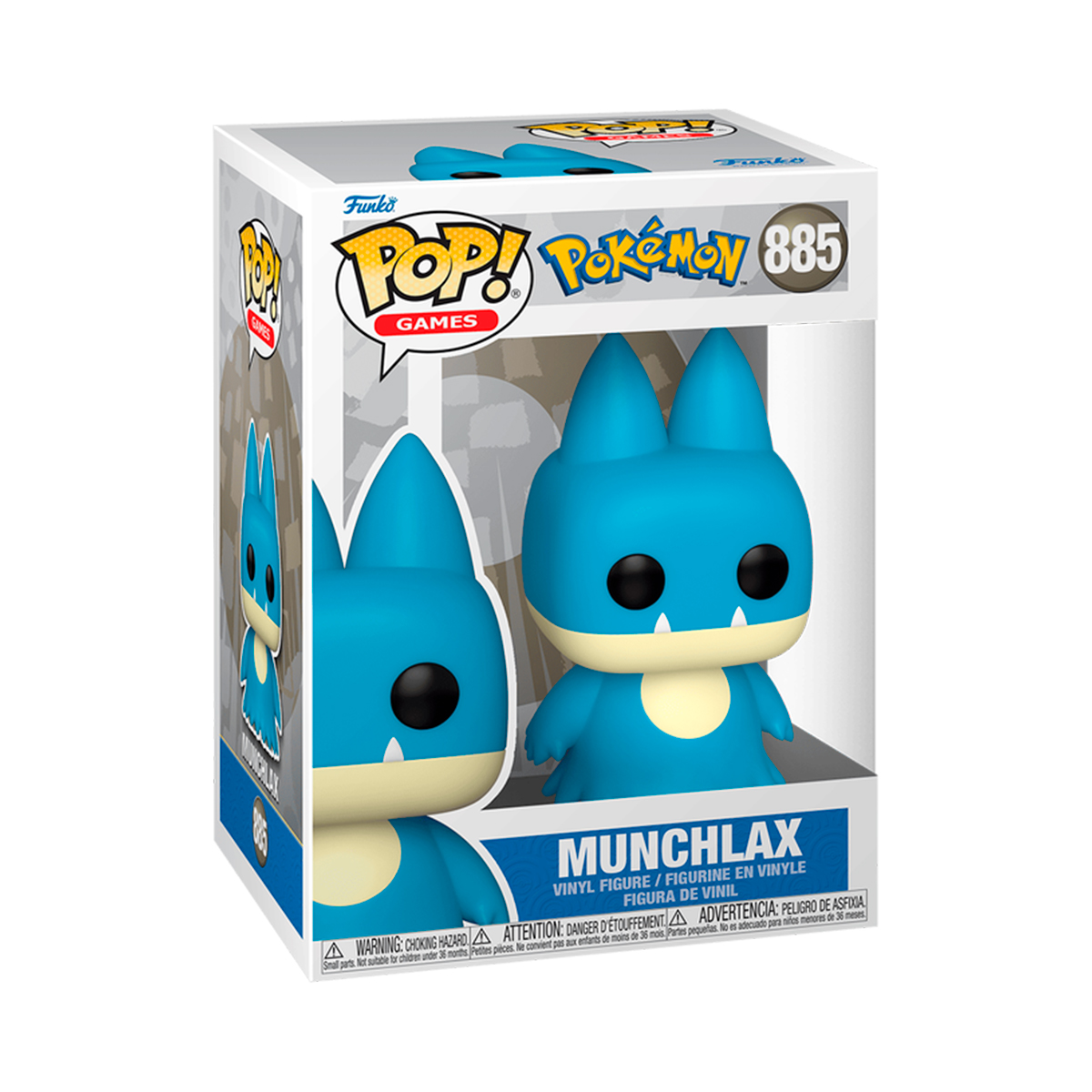 Funko Pop Munchlax #885 Pokedex 446 Pokemon Videojuego Anime Figura Original