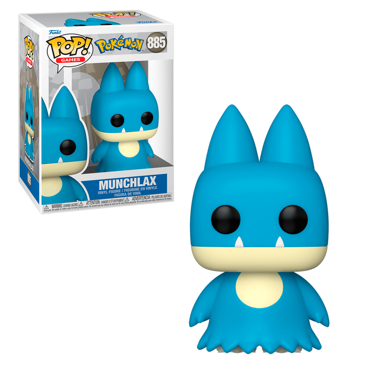 Funko Pop Munchlax #885 Pokedex 446 Pokemon Videojuego Anime Figura Original