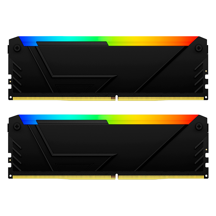 Memoria RAM DDR5 64GB 5200MT/s KINGSTON FURY BEAST RGB 2x32GB Negro KF552C36BBEAK2-64 