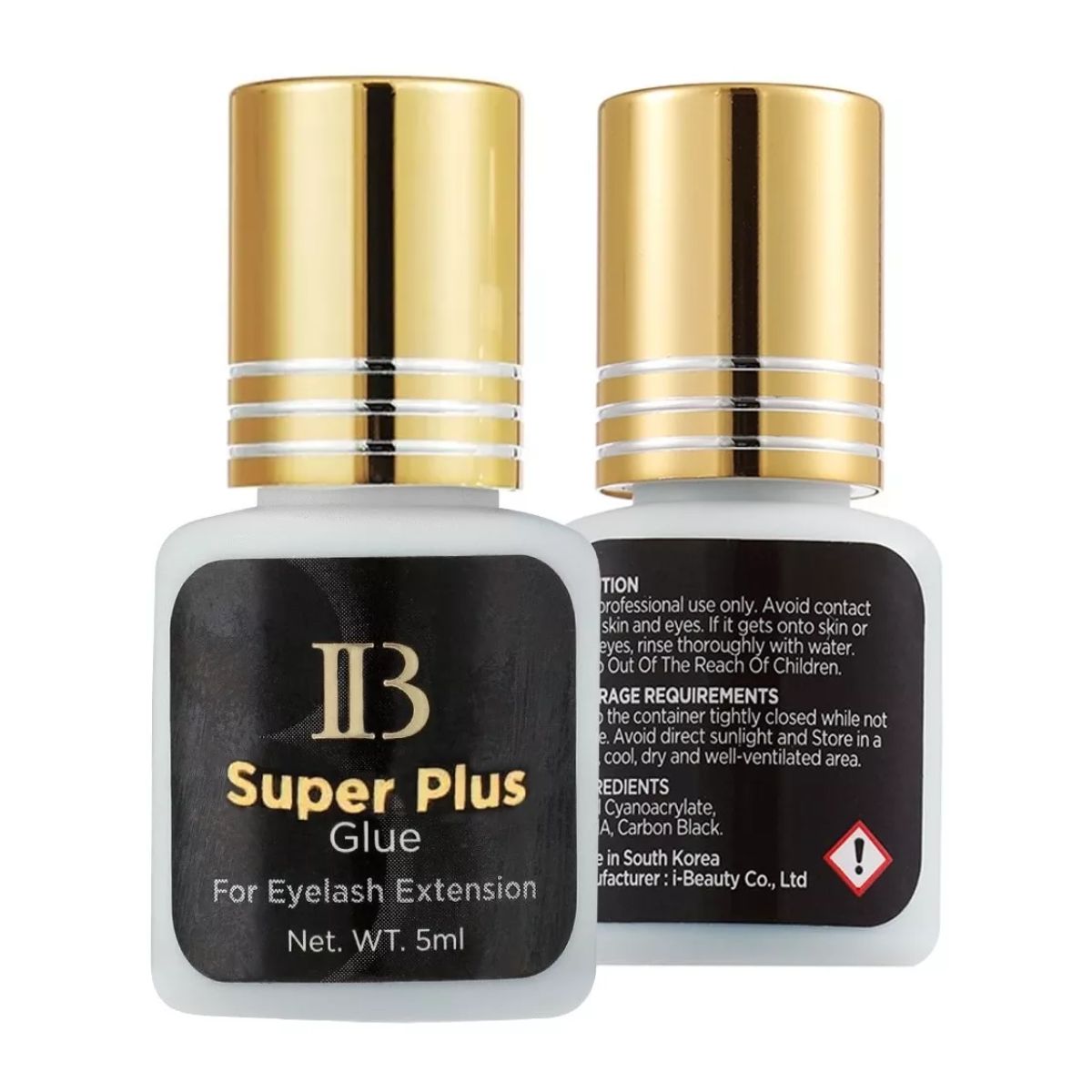 Adhesivo Pegamento Pestañas Mink Ib Tapa Dorada Super Plus