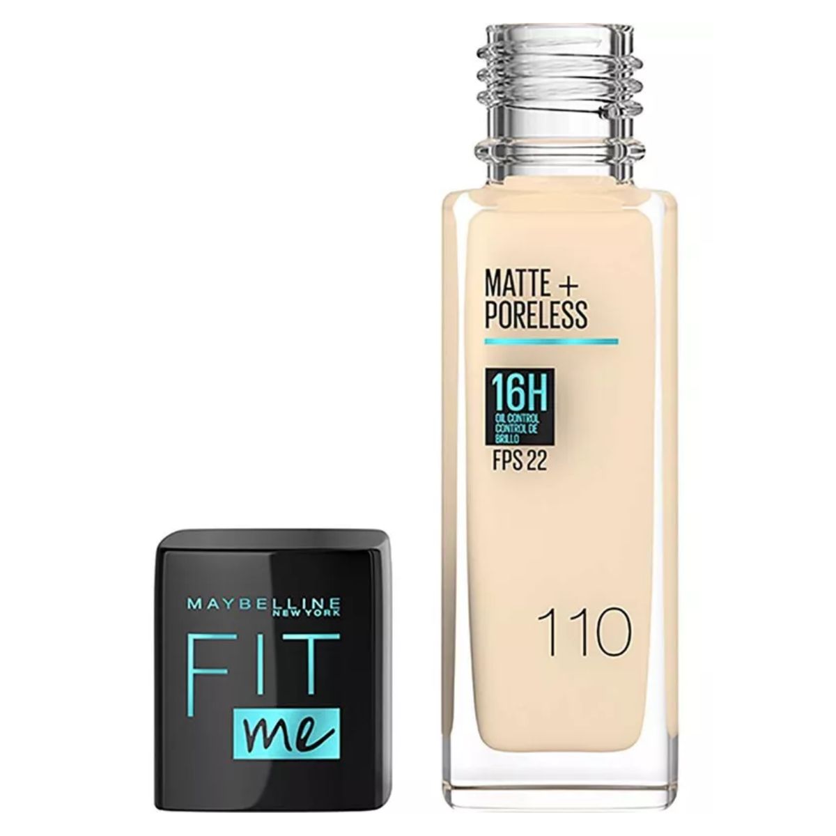 Base De Maquillaje Maybelline Fit Me Fps 22 Mate Tono 110 Porcelain