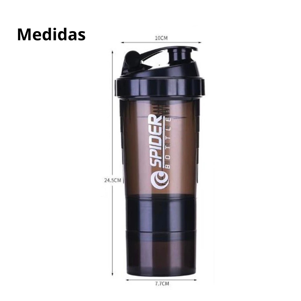 Taza agitadora de Proteínas - Mezclador de 500ml, botella Shaker