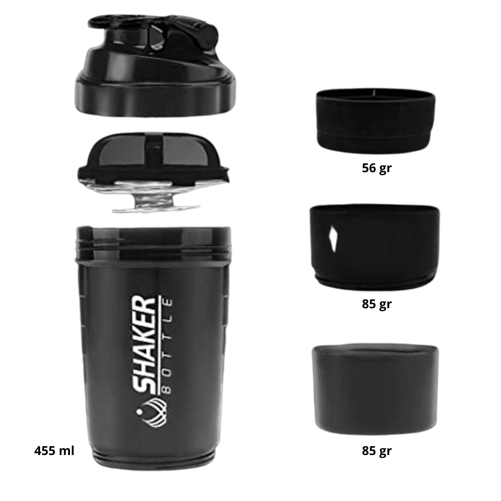 Taza agitadora de Proteínas - Mezclador de 500ml, botella Shaker