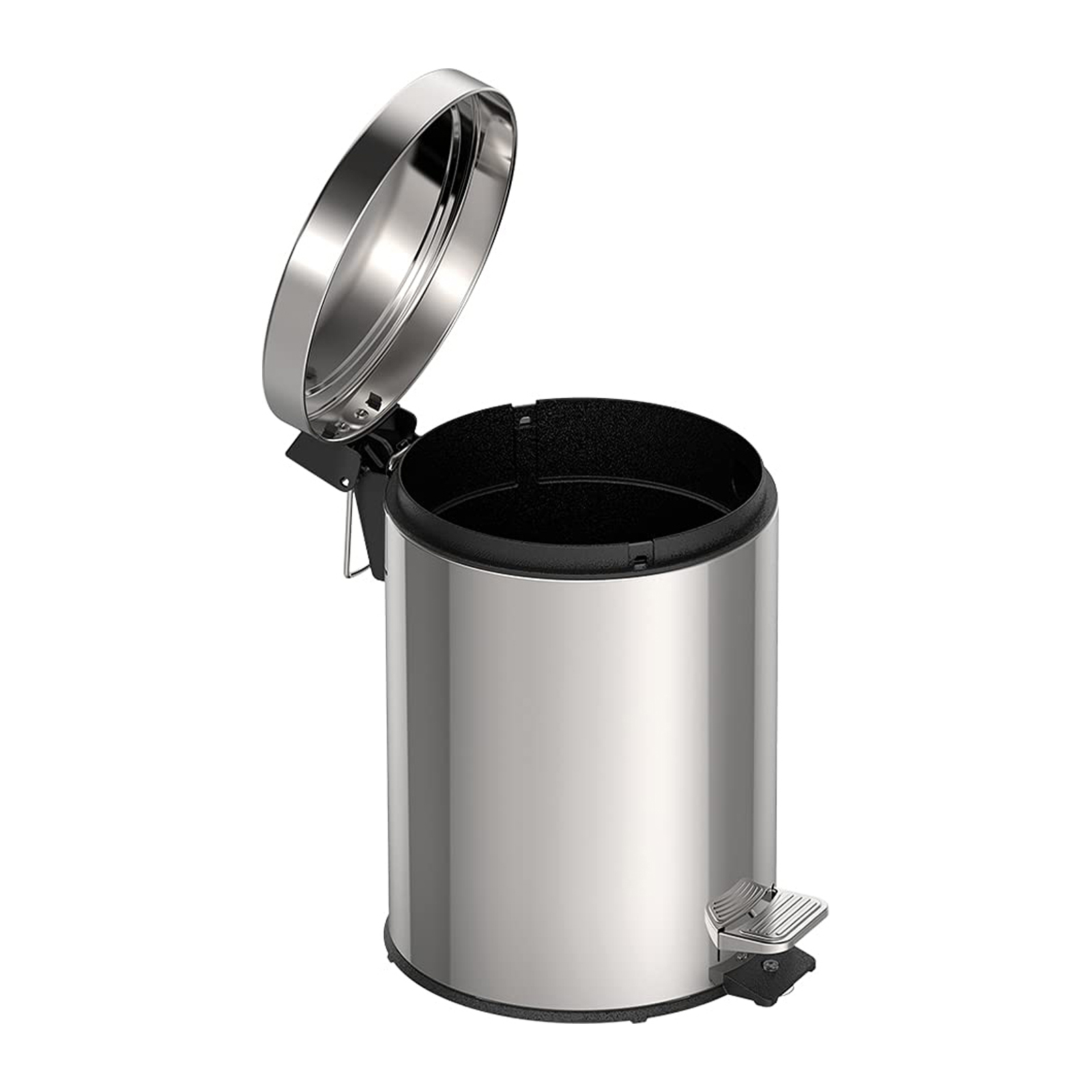 Cesto Tacho Basura Acero Inoxidable Pedal 5 Lts Tramontina