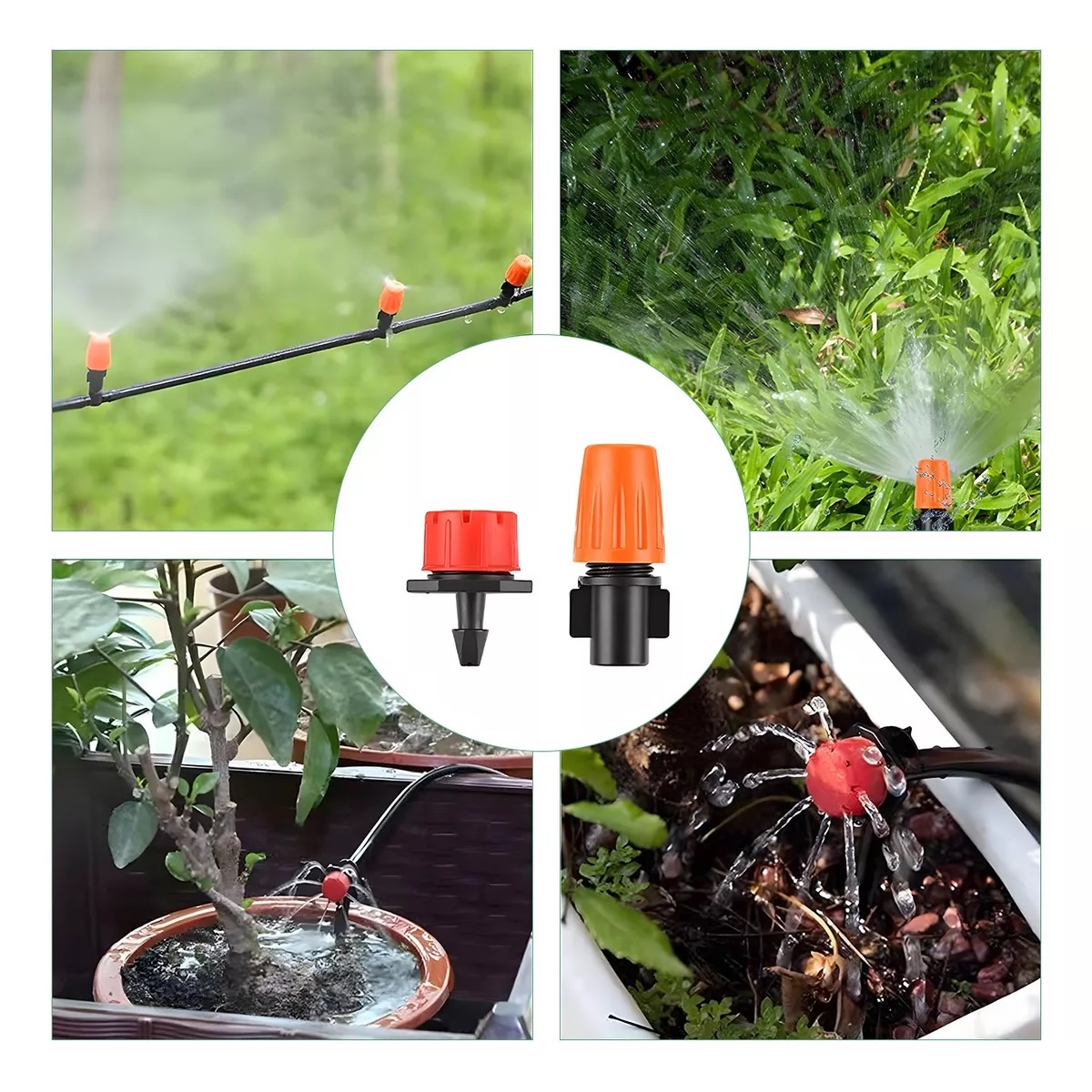 Sistema De Riego Por Goteo Y Aspersión Para Jardín Kit 20