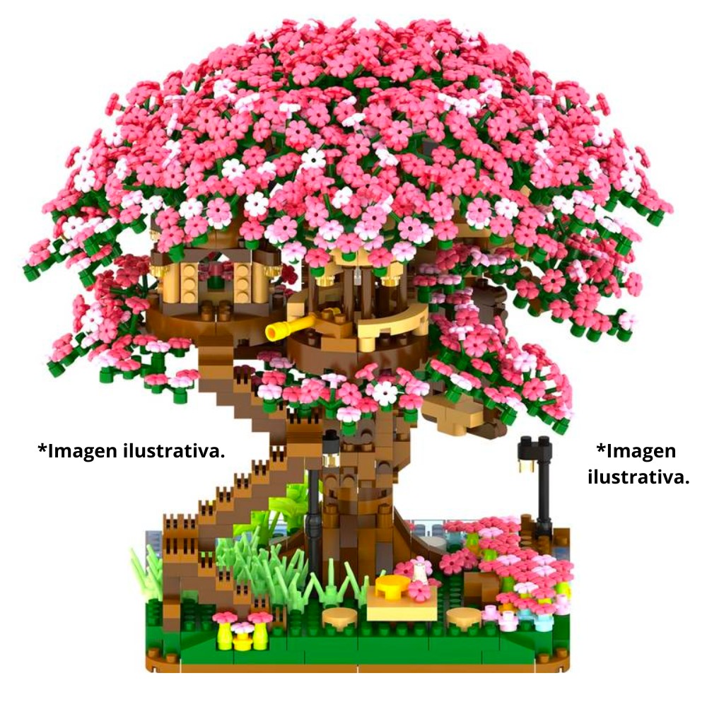 Building Blocks Cherry Blossoms Tree House