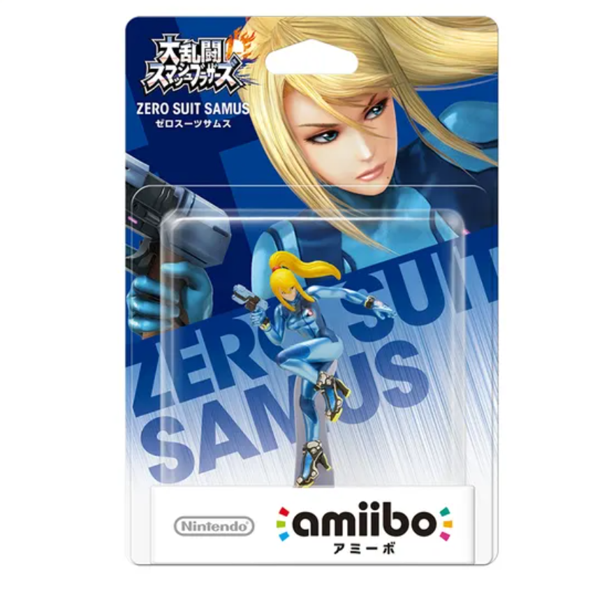Figura Amiibo Zero Suit Samus Metroid Super Smash Bros