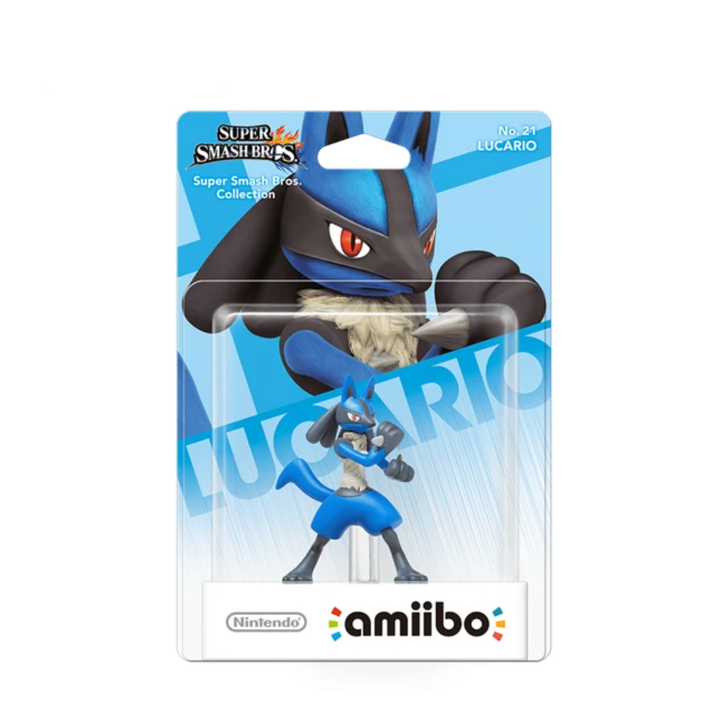 Figura Amiibo Nintendo Lucario Pokémon Super Smash Bros