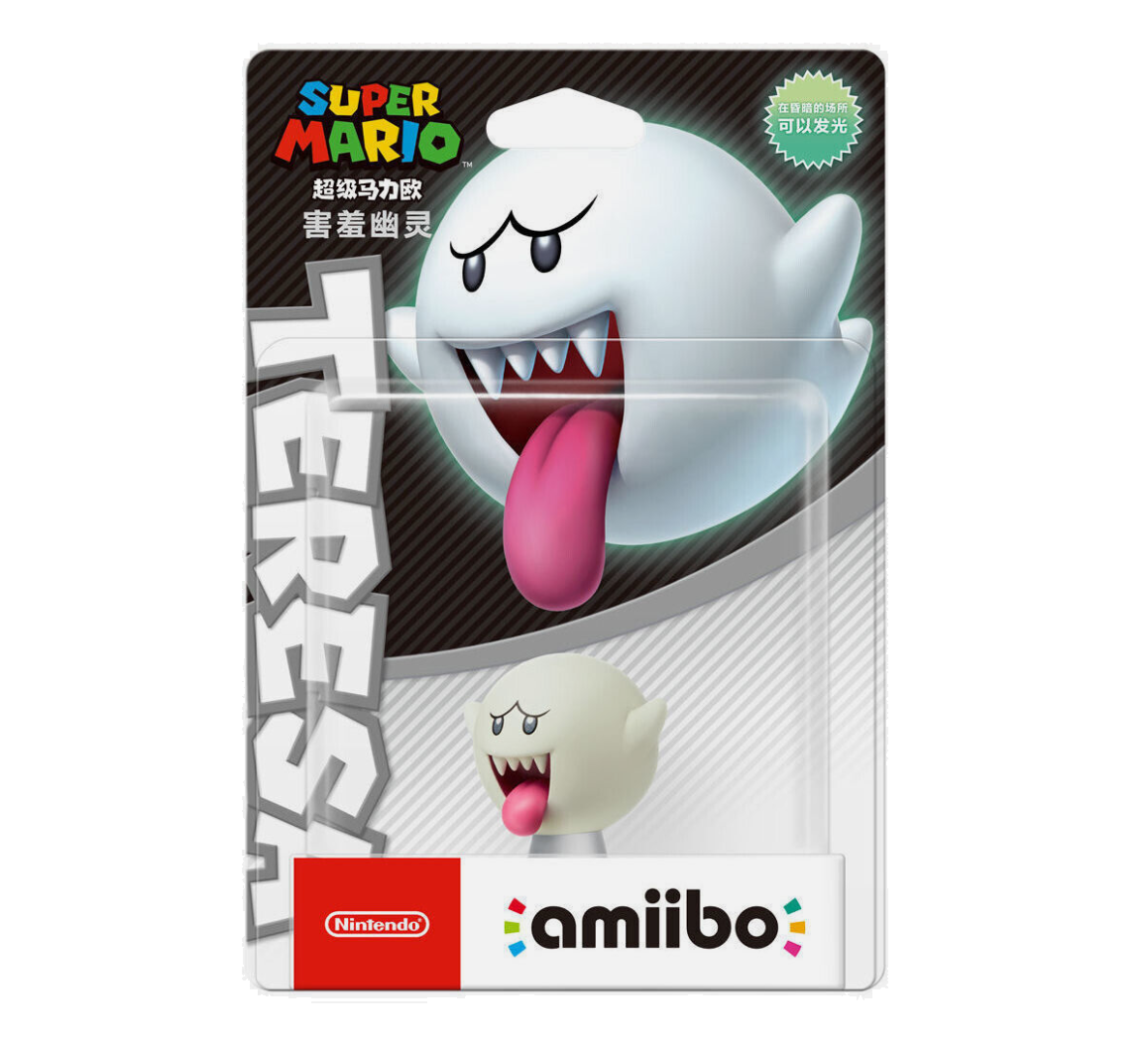 Figura Amiibo Original Nintendo Boo Super Mario Bros