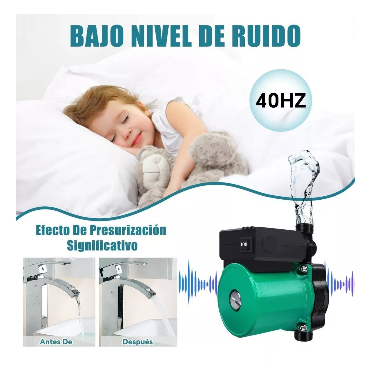 Eléctrica Bomba Presurizadora Para Agua-1/6 Hp