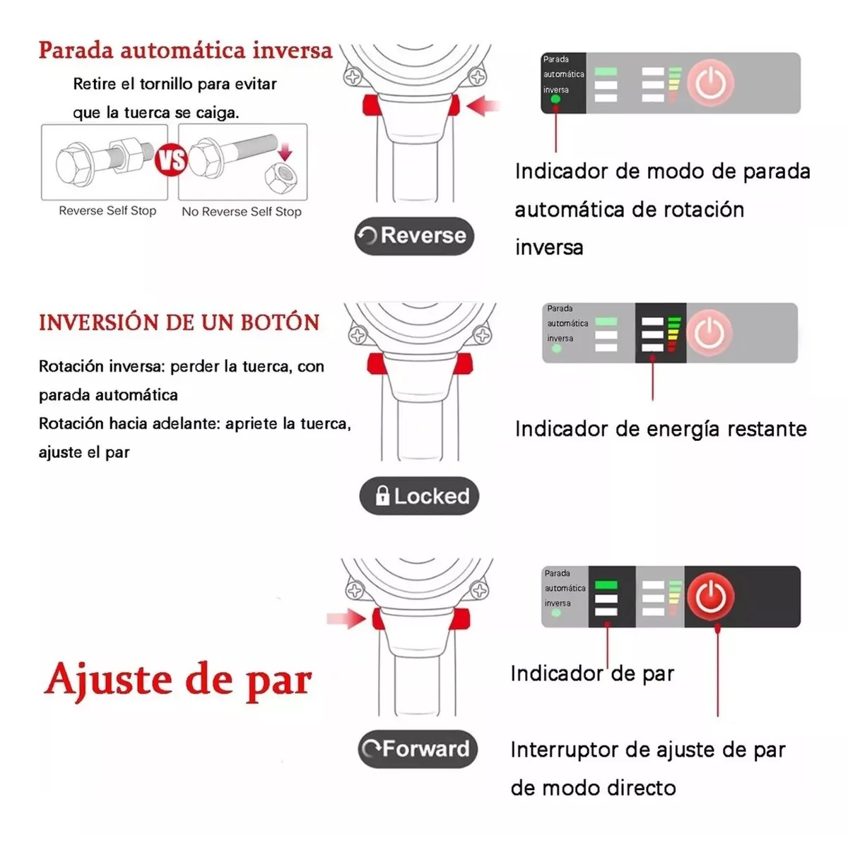 Kit Llave De Impacto Inalambrico Pistola Taladro Recargable 