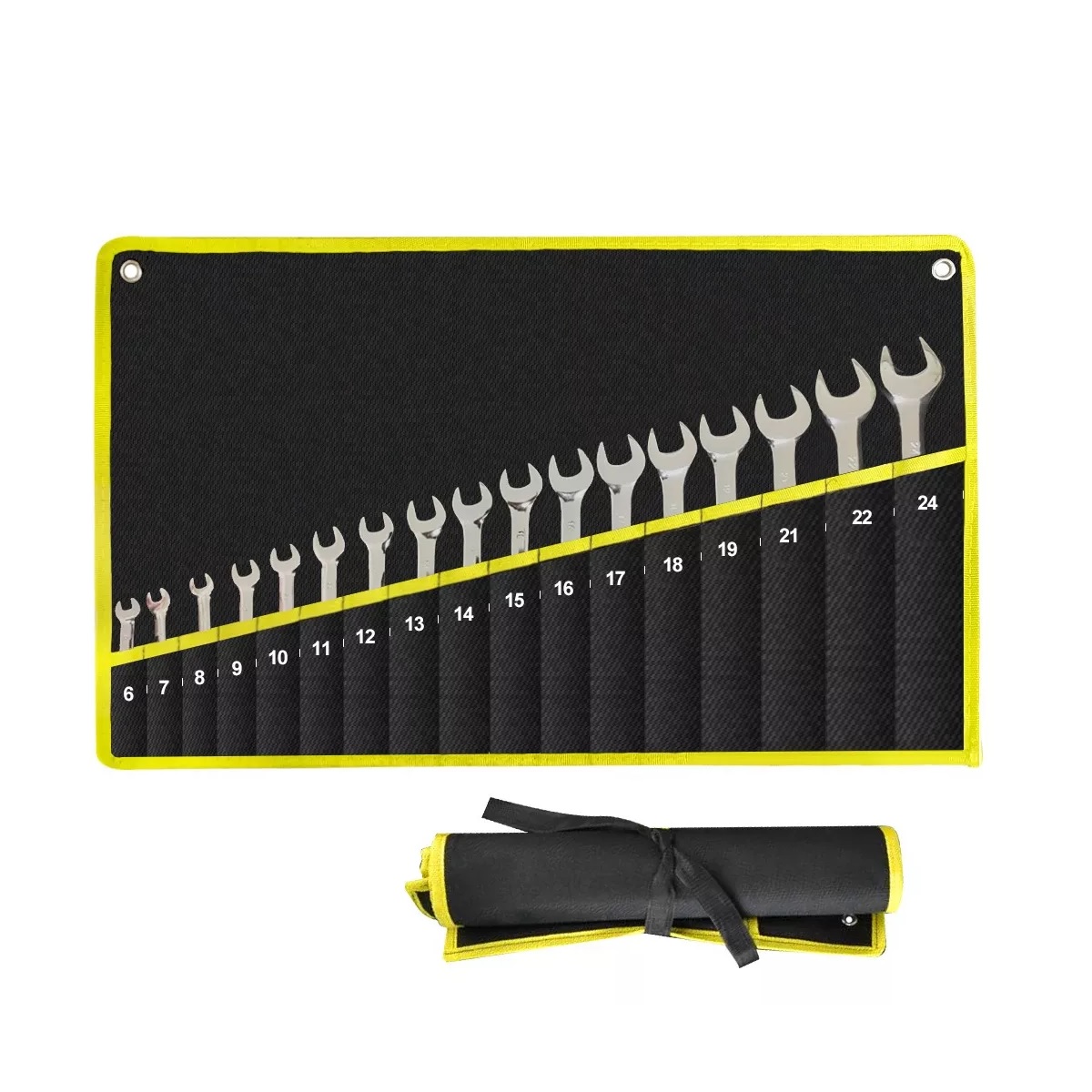 Juego De Llaves Combinadas Llave De Espejo 6-24mm 17 Piezas