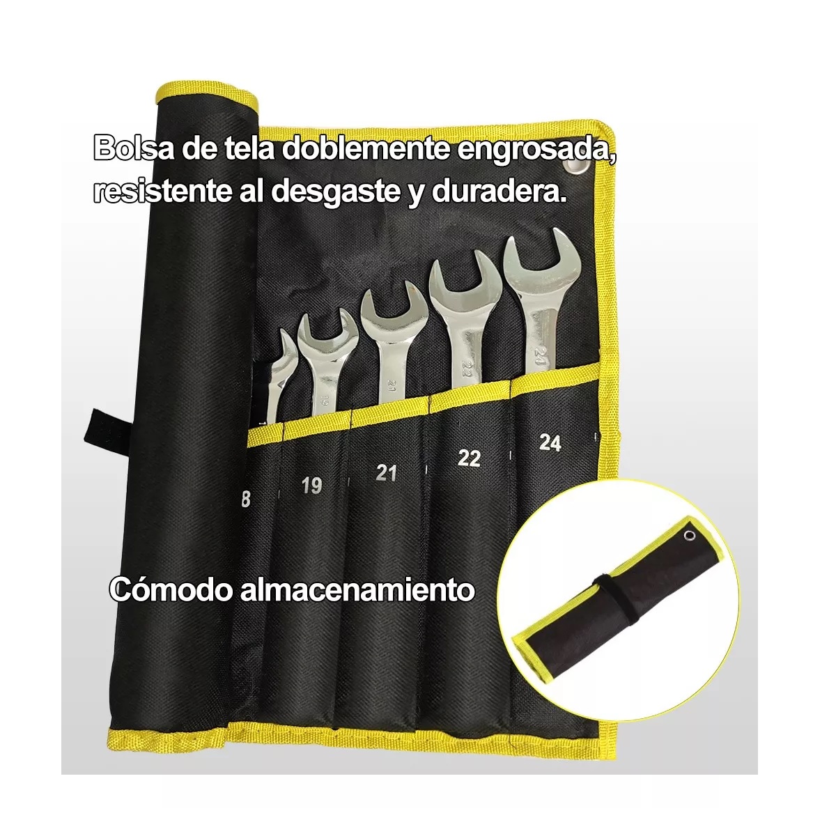 Juego De Llaves Combinadas Llave De Espejo 6-24mm 17 Piezas