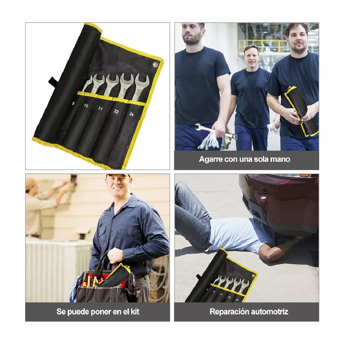 Juego De Llaves Combinadas Llave De Espejo 6-24mm 17 Piezas