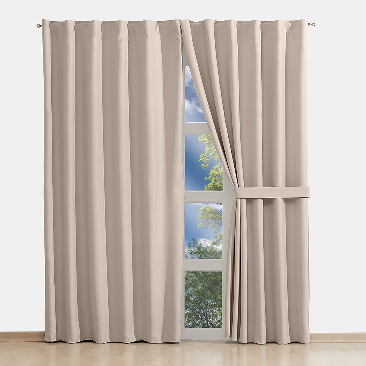 Cortinas Térmicas corta Noche y Día Beige