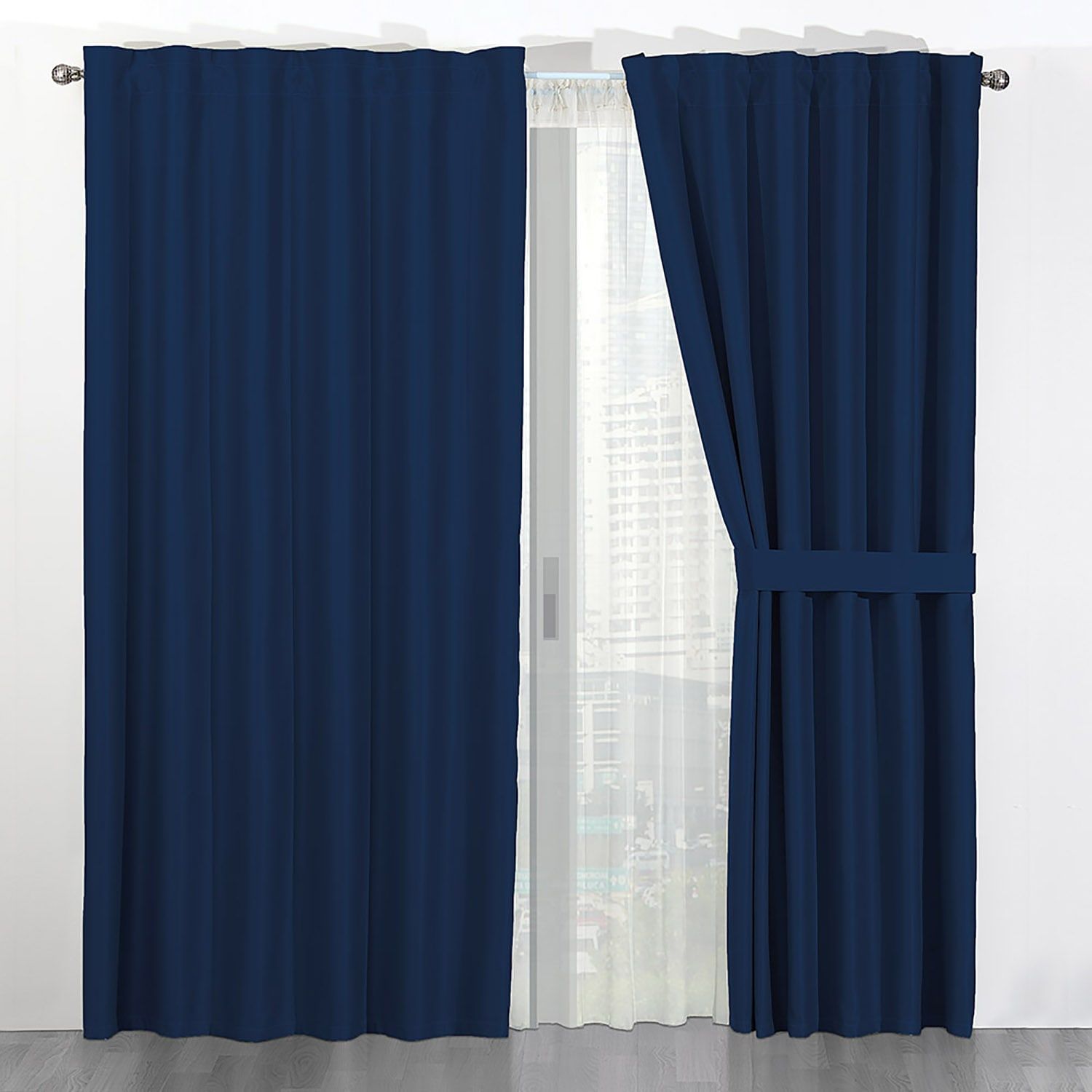 Cortinas Térmicas corta Noche y Día Marino