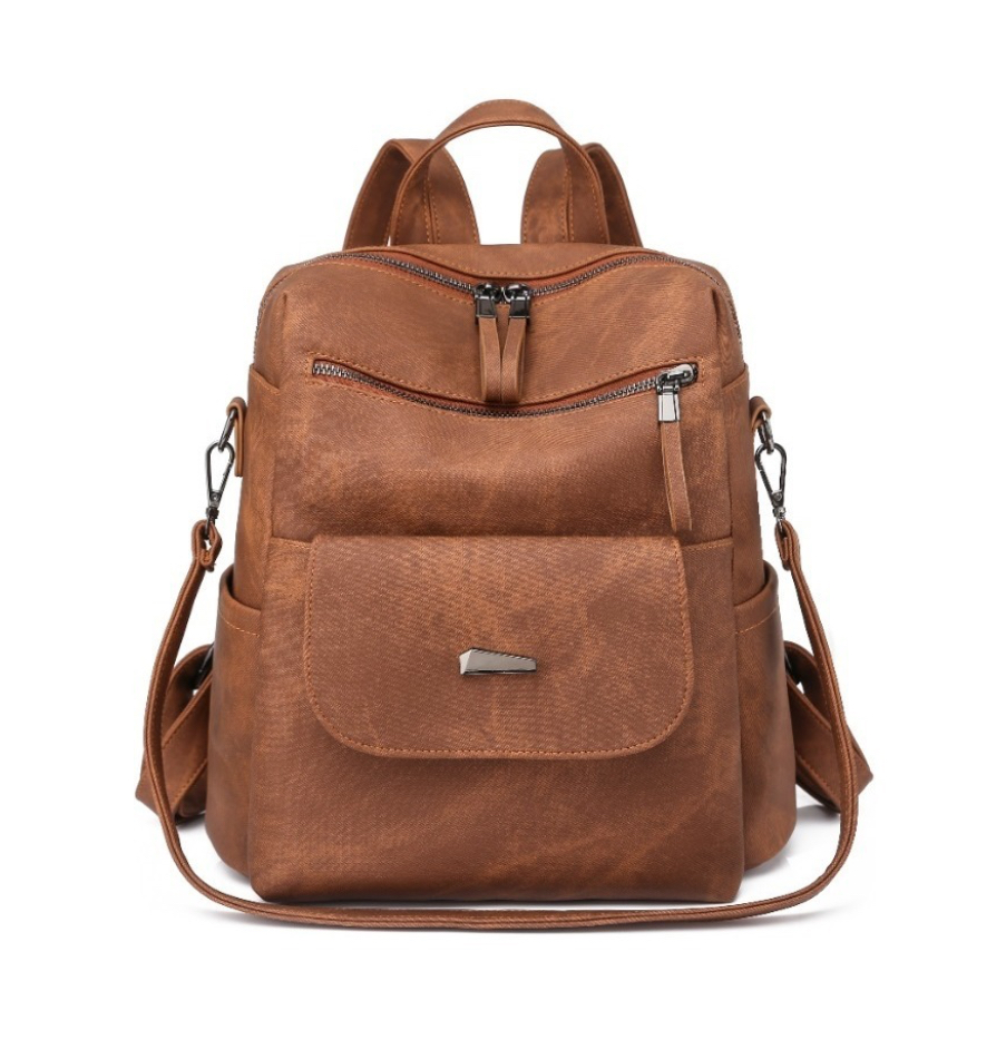 Mochila Antirrobo Mujer Moda Tendencia Hombro Casual marrón