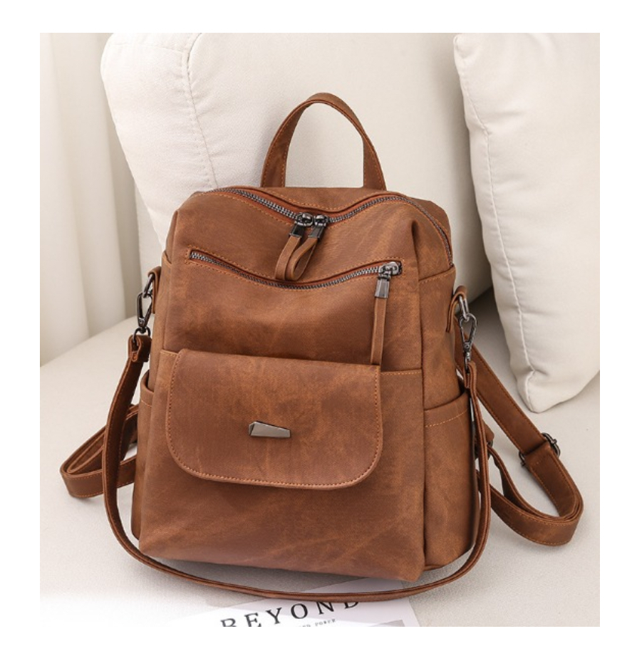 Mochila Antirrobo Mujer Moda Tendencia Hombro Casual marrón