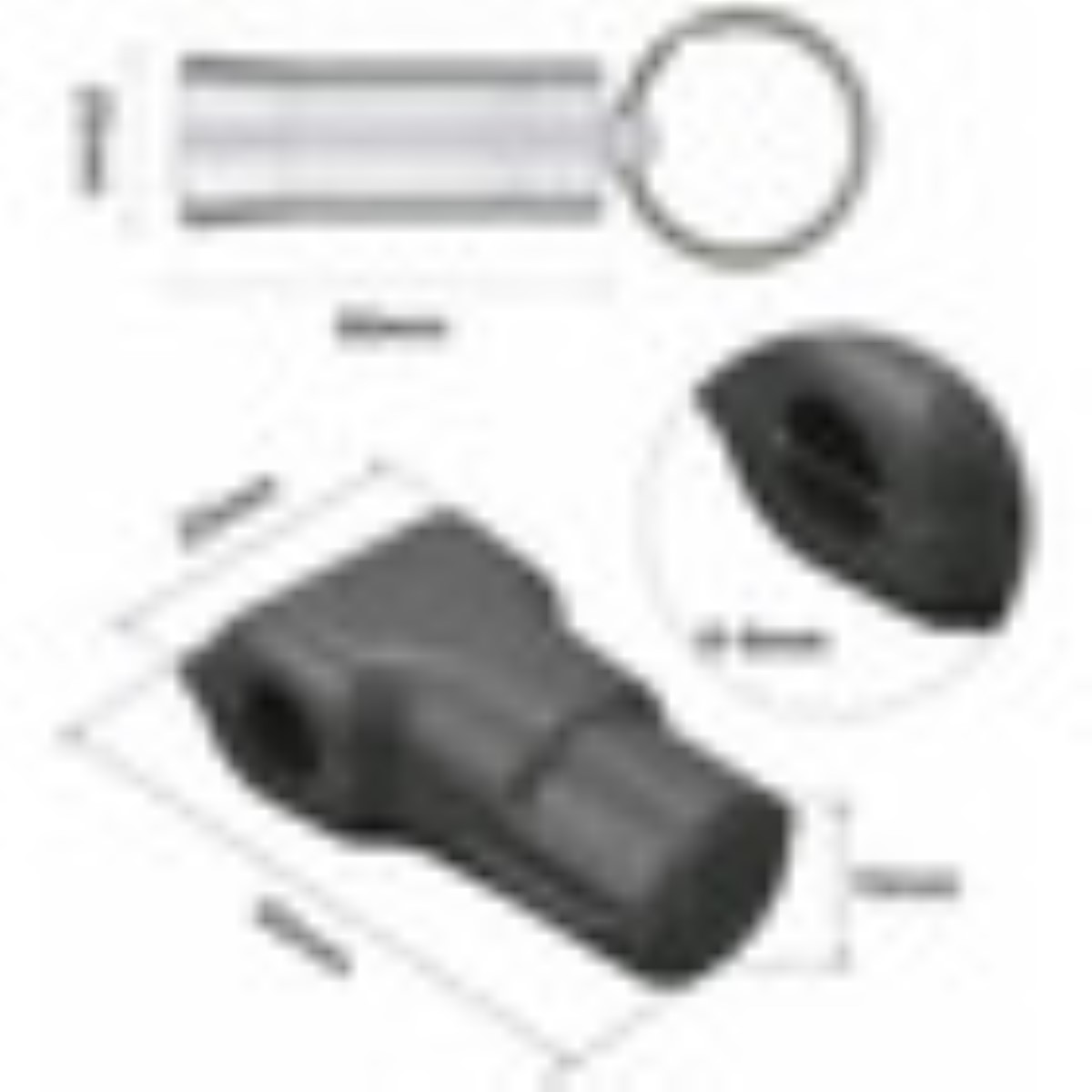 50 Pcs Candados Ganchos Exhibidor Negro Y 1 Llave Magnética